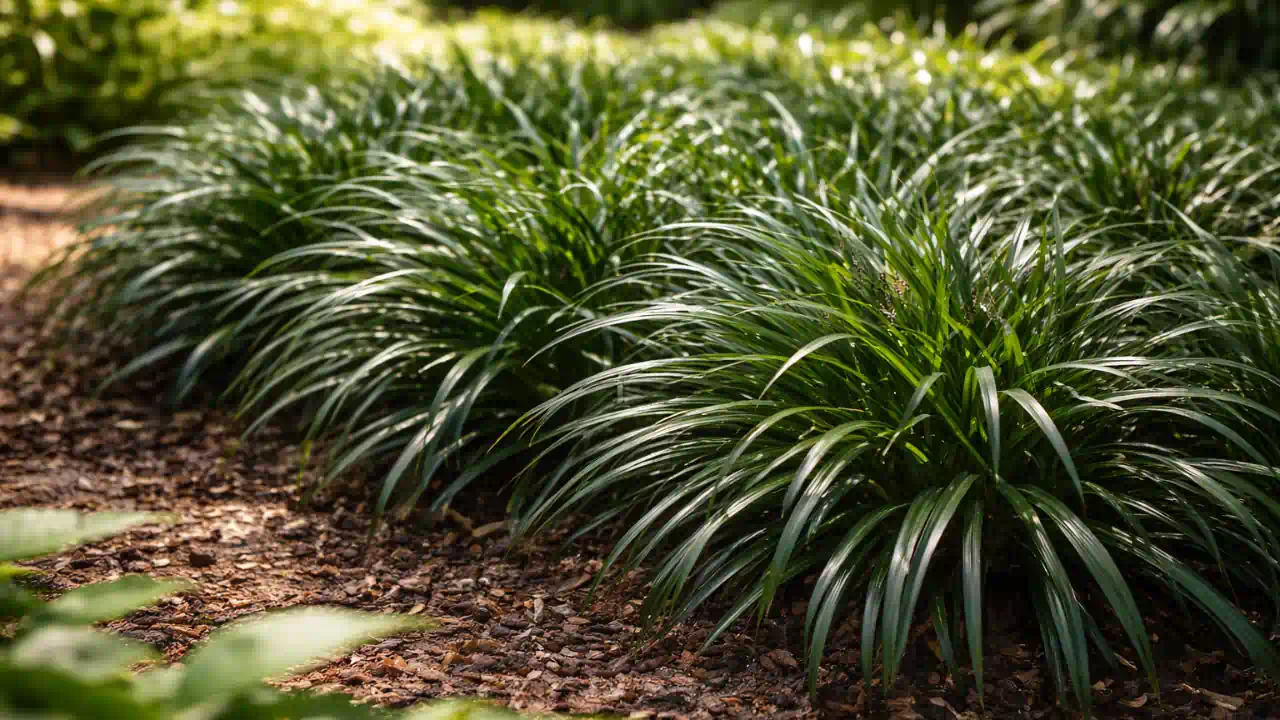 A grama-preta cresce mais densa após 7 semanas com rega controlada