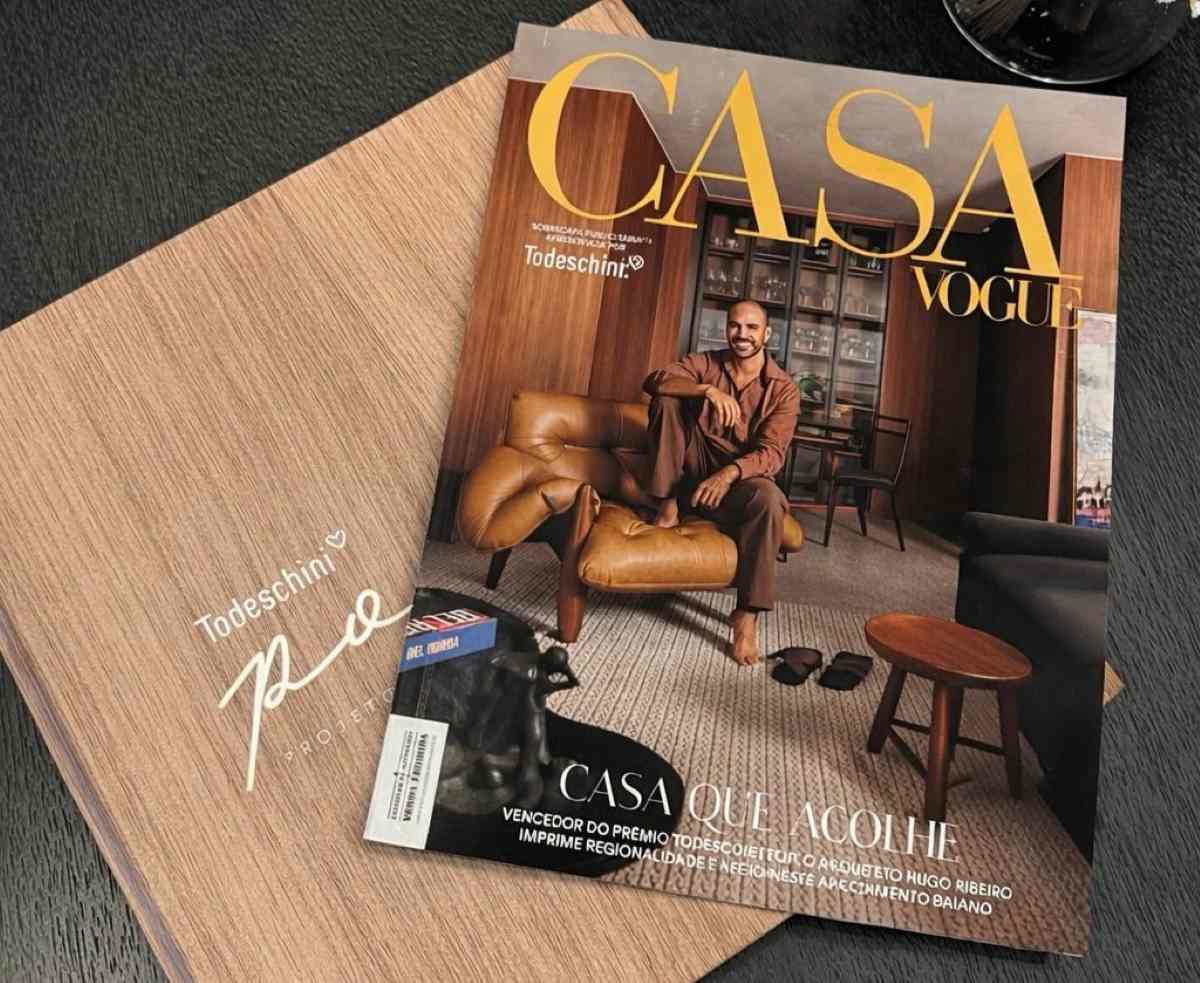 Arquiteto Hugo Ribeiro na capa da Casa Vogue