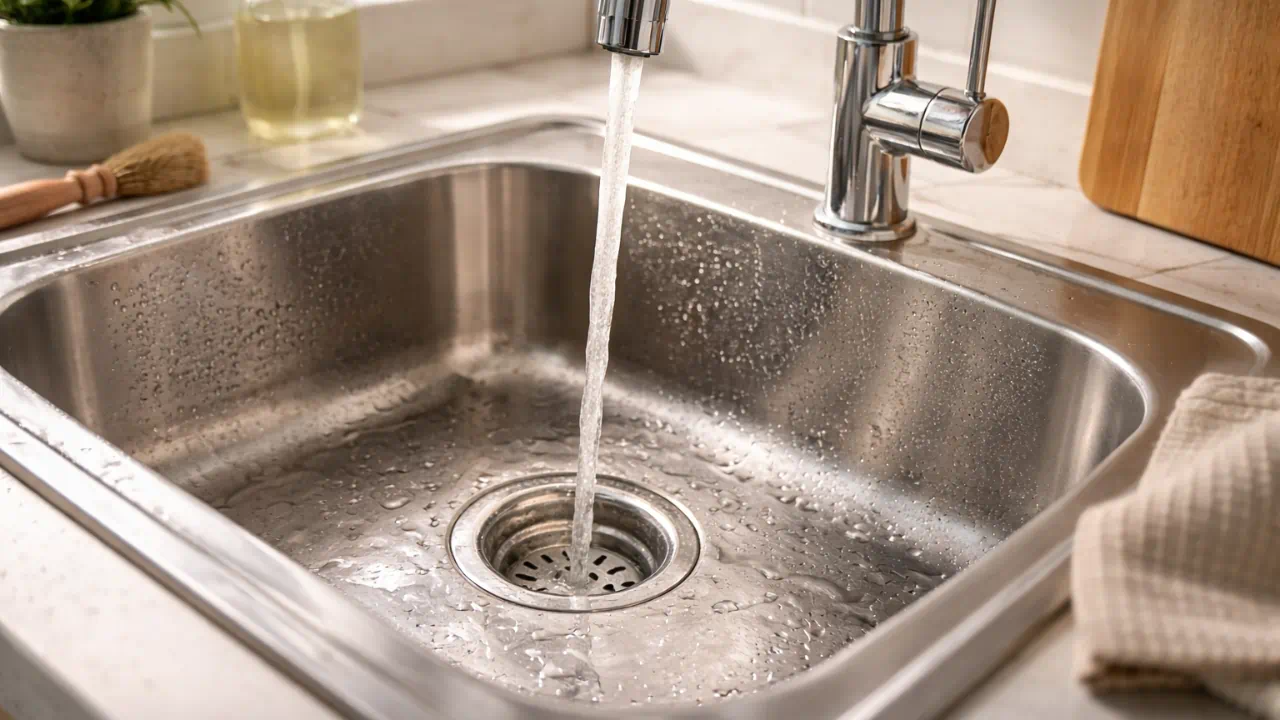 É por isso que a pia parece limpa logo após a faxina, mas começa a soltar cheiro poucas horas depois
