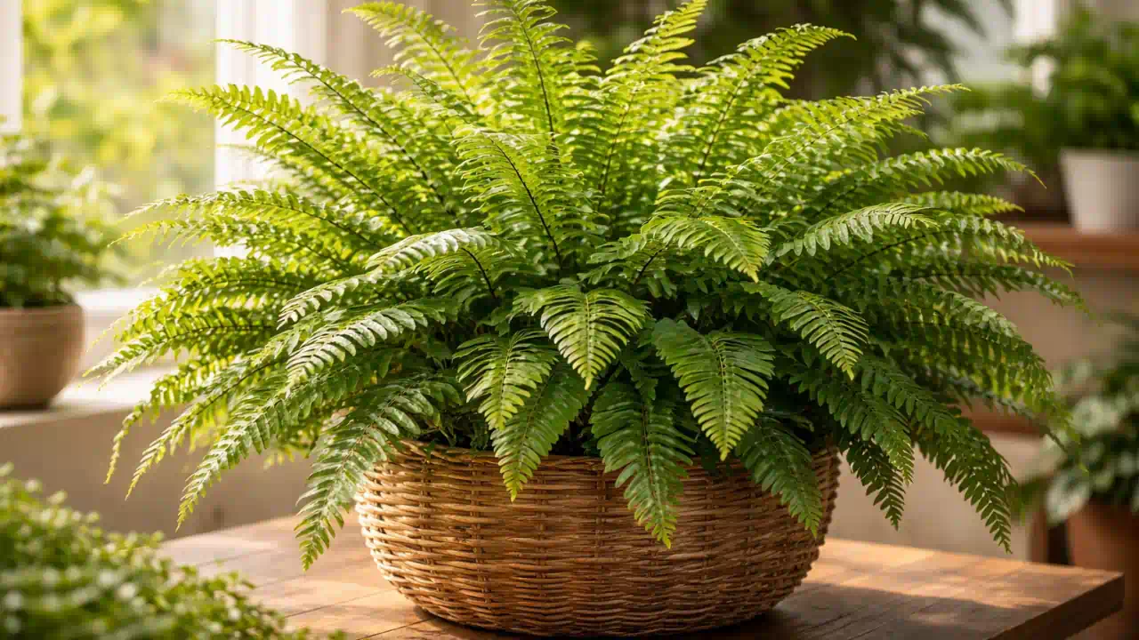 Podas estratégicas mantêm a samambaia-americana sempre cheia e visualmente equilibrada