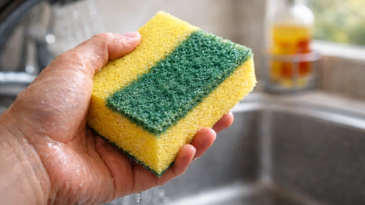 Por que pouca gente usa a esponja do jeito certo — e acaba trocando antes da hora
