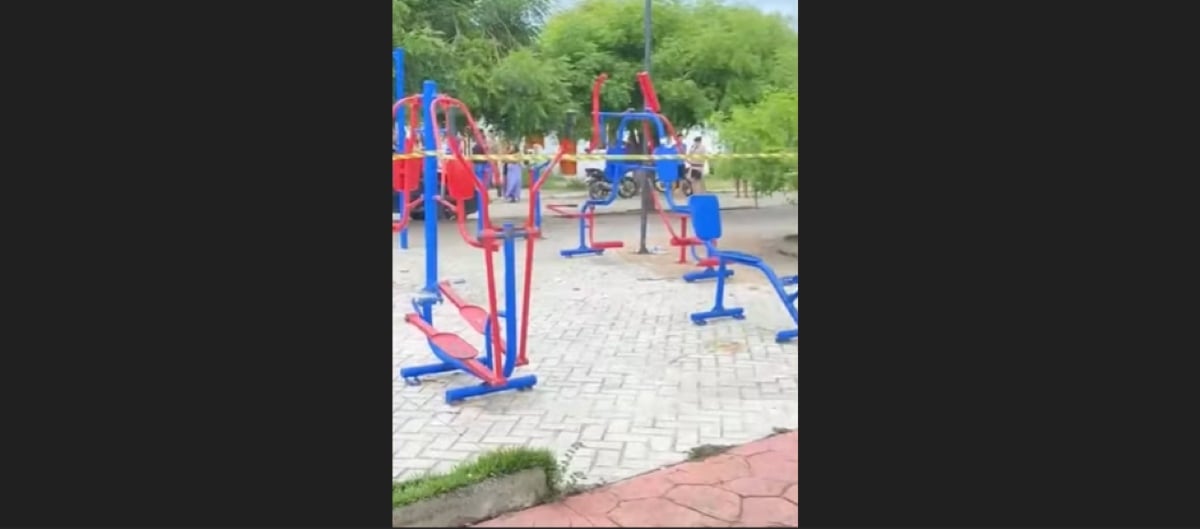 Praça de Jequié onde ataque a tiros aconteceu; homem morre e cinco pessoas ficam feridas