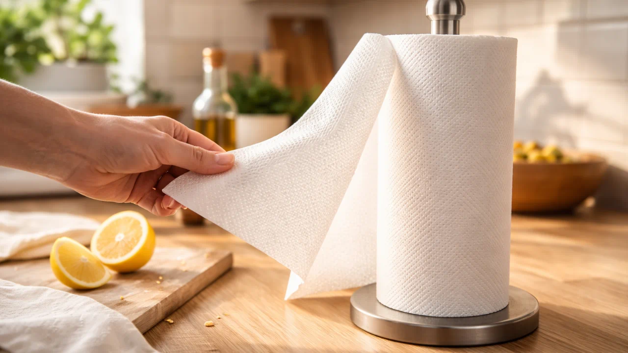 Saiba por que o papel-toalha virou um vilão invisível do orçamento da cozinha