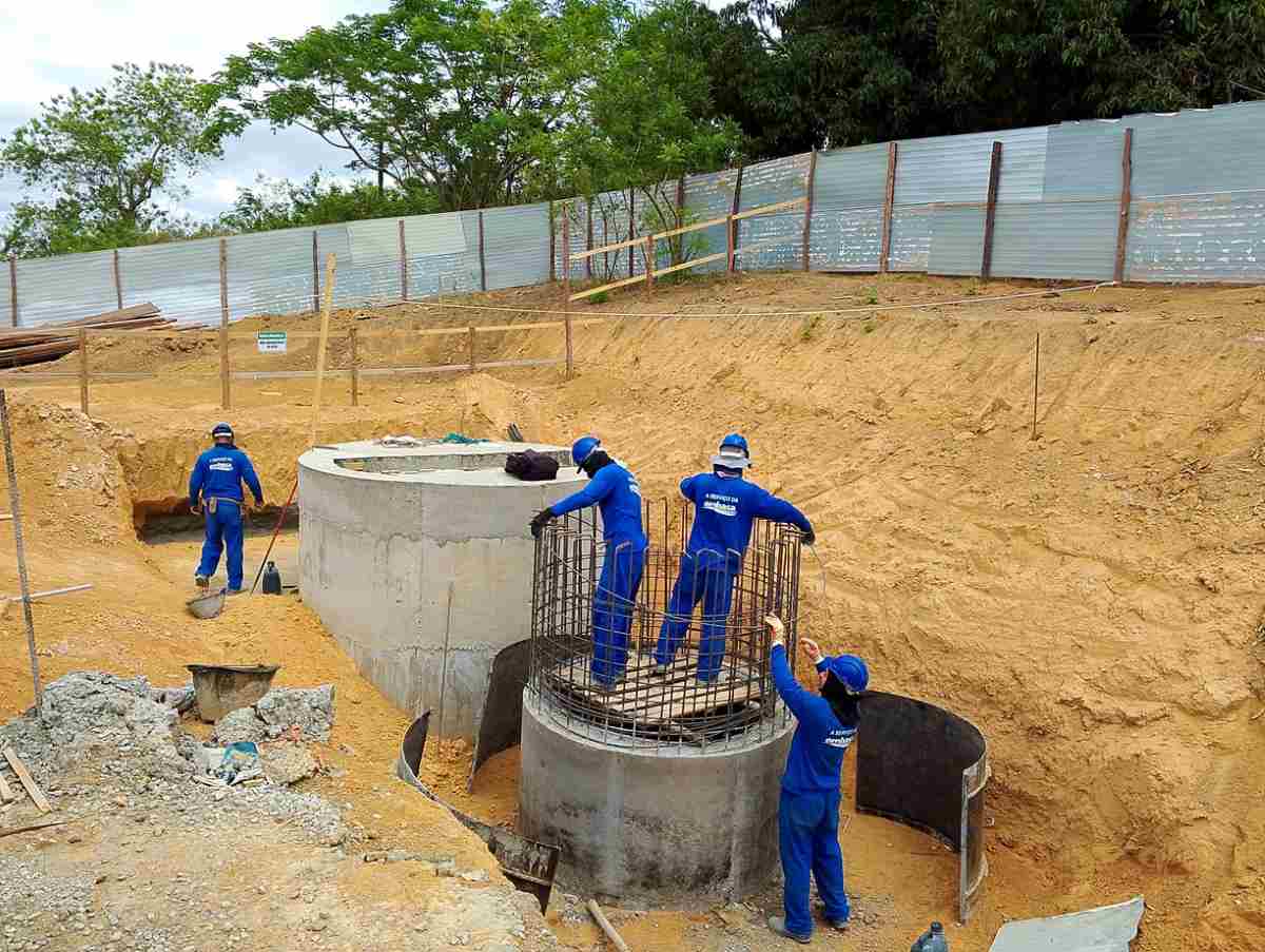 Obras de saneamento básico