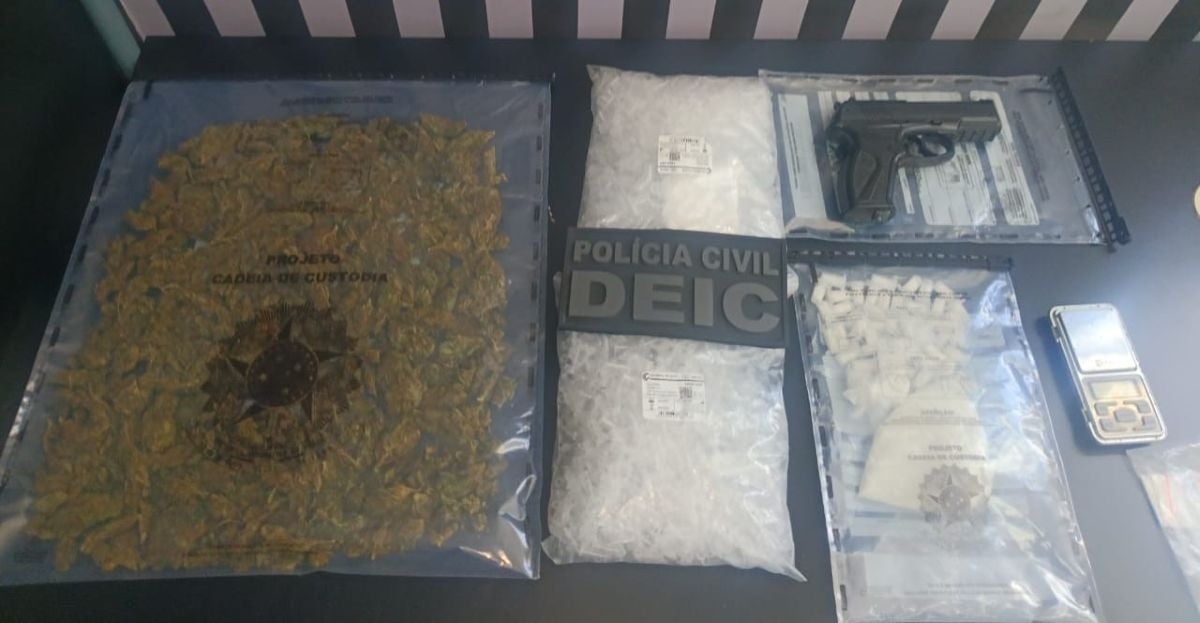Polícia apreende porções de 