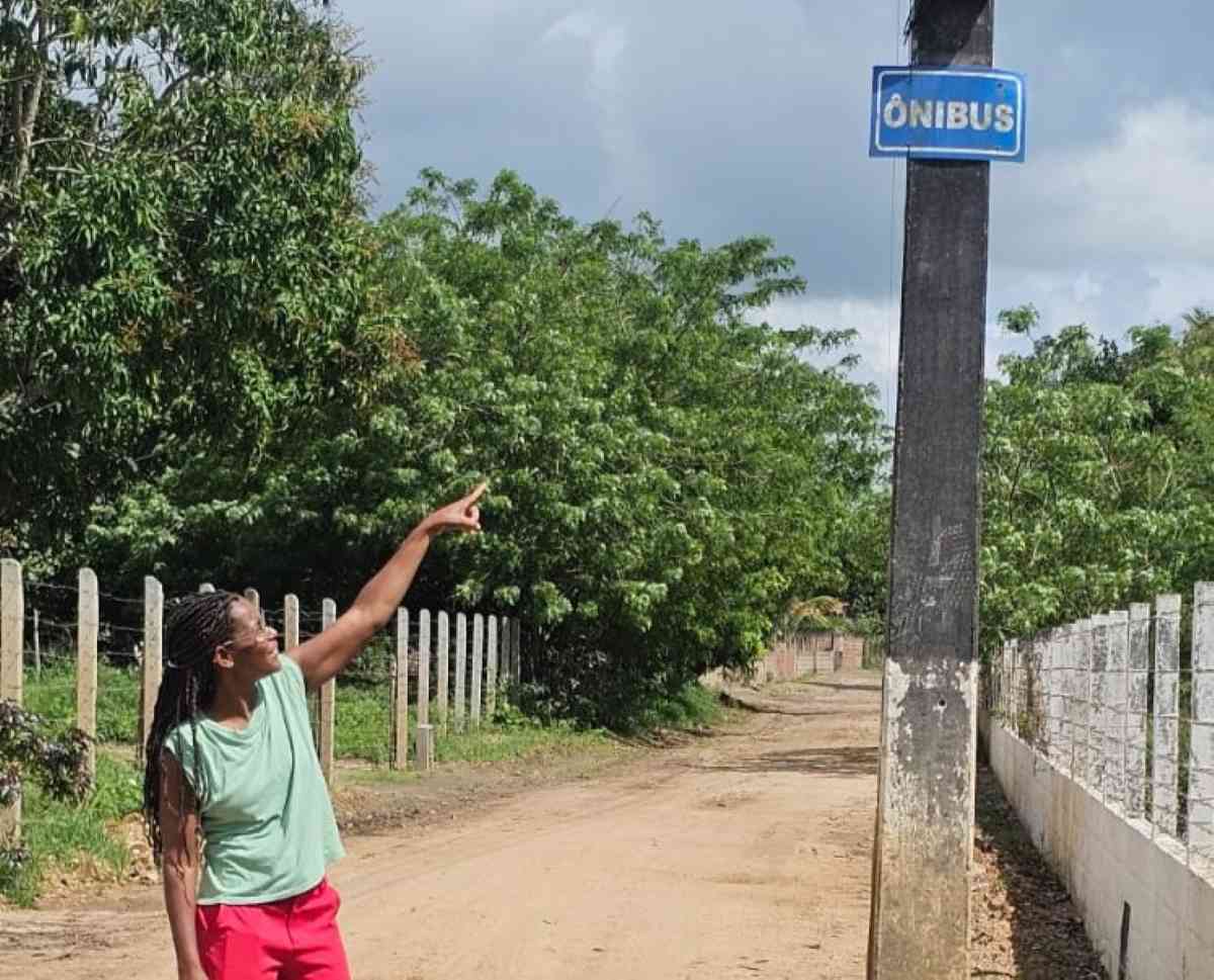 ponto de ônibus na Tapera II