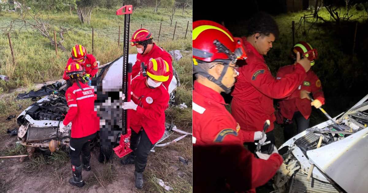 Colisão entre micro-ônibus e carro na BA-120 deixa duas pessoas mortas