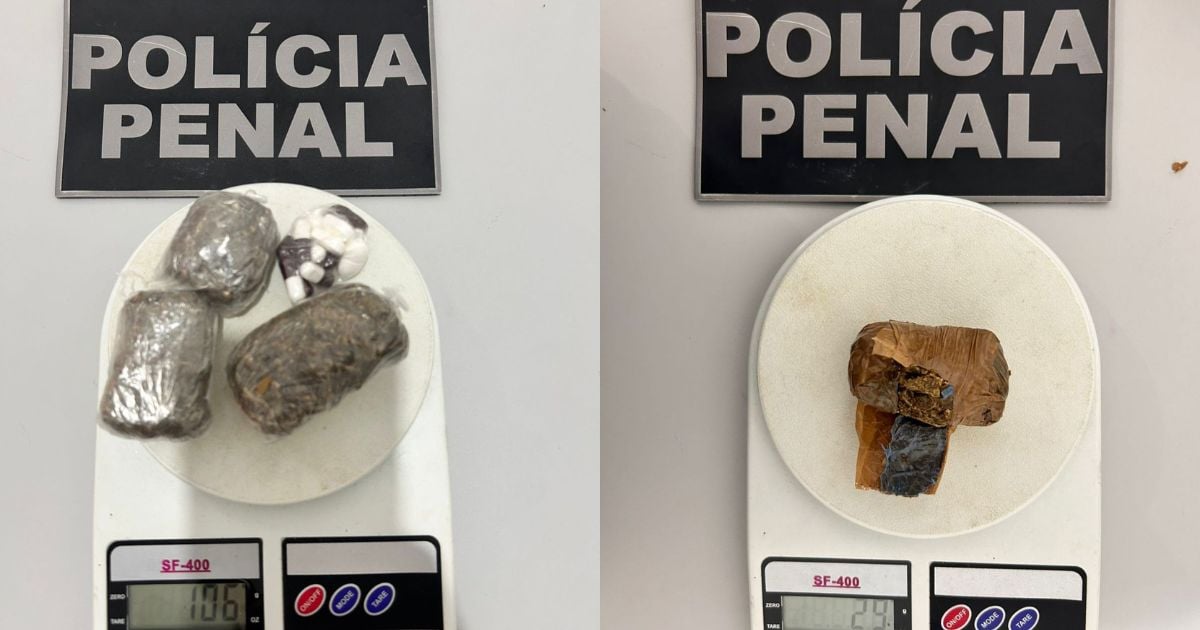 Duas mulheres são presas após tentarem entrar com drogas escondidas na partes íntimas no Conjunto Penal