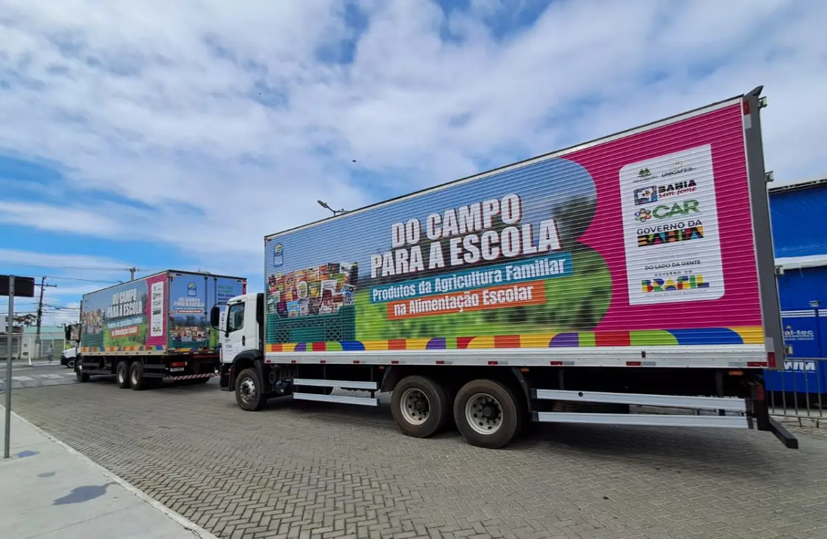 Agricultura familiar da Bahia recebe R$ 89 milhões, caminhões e reforço na merenda escolar de qualidade