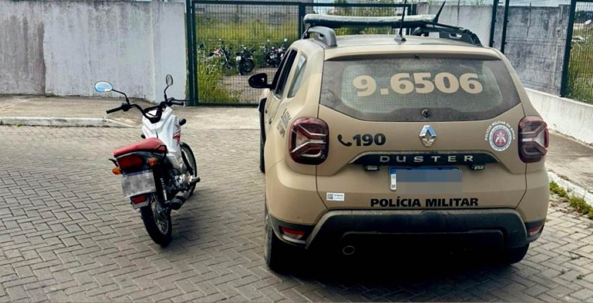 Polícia Militar recupera motocicleta furtada no bairro Gabriela