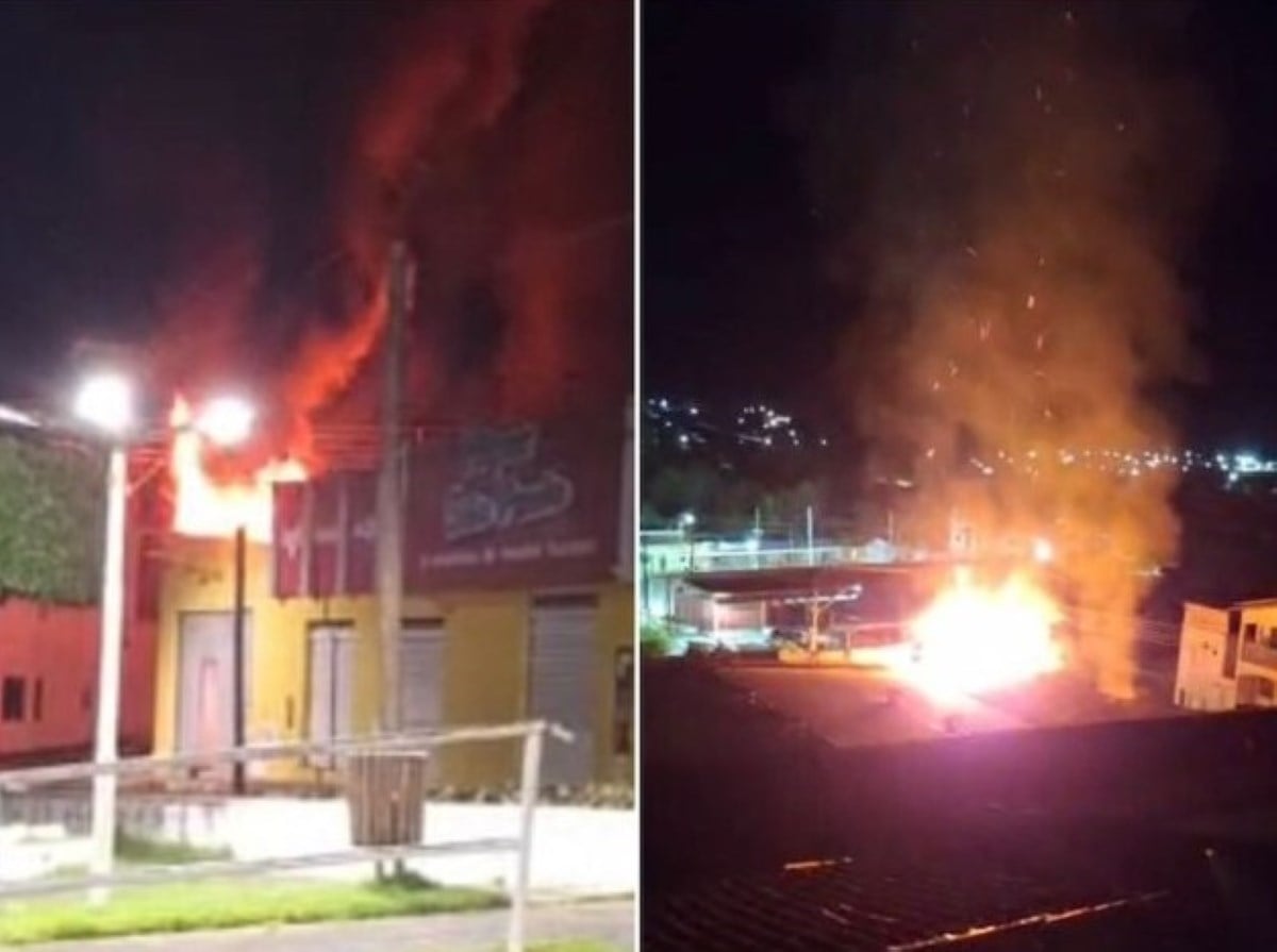 Supermercado é atingido por incêndio de grandes proporções em Itagibá