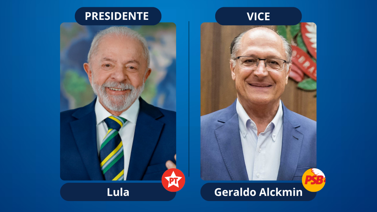 Chapa Lula e Geraldo Alckimin PT e PSB candidatos a presid�ncia da Rep�blica do Brasil presidenci�veis vice na chapa