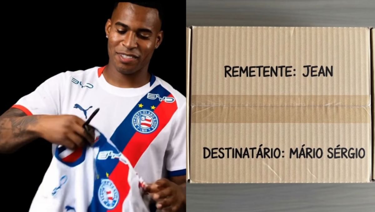 Bahia brinca com tentativa de rasgar camisa no Ba-Vi e faz ação de marketing