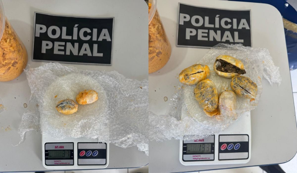 Mulher é presa ao tentar entrar no Conjunto Penal de Feira de Santana com maconha e cocaína em estrogonofe
