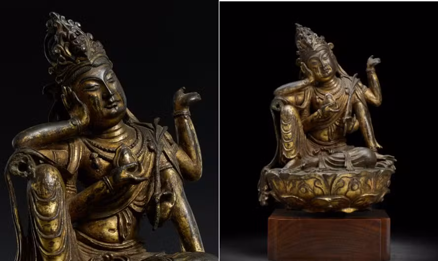Escultura surpreendeu a dona que comprou por valor baixo