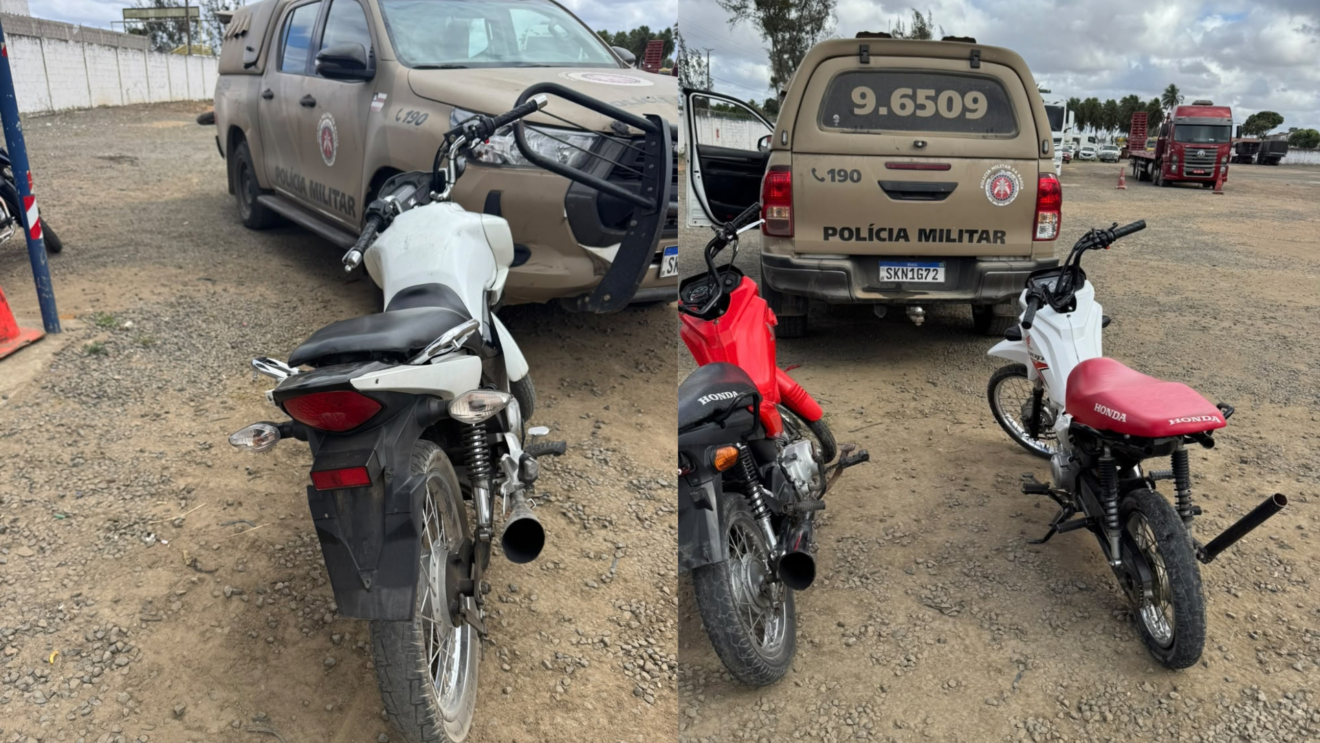 Motos apreendidas pelo CPRL em Feira e região