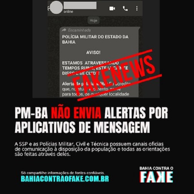 Polícias Civil e Militar não enviam alertas por aplicativos de mensagem