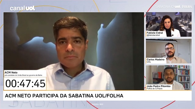 "Meu padrinho político é o povo baiano", ressalta ACM Neto