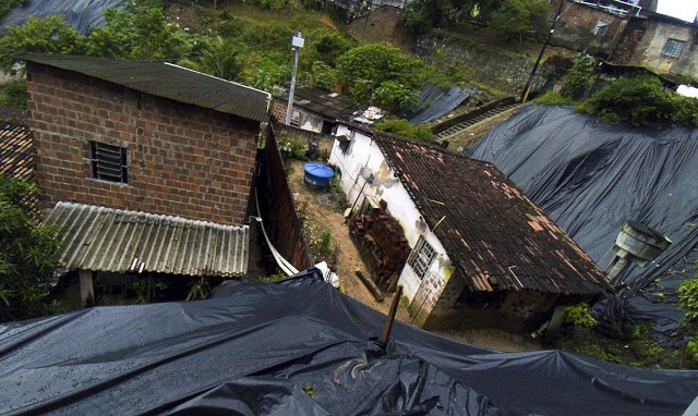 Áreas atingidas pelas fortes  em Recife