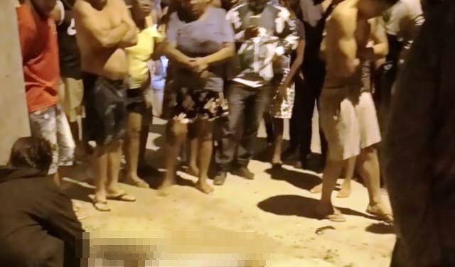 Cena de crime em residencial no bairro Asa Branca