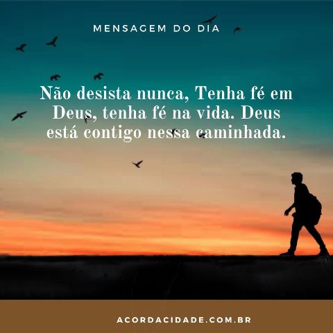 Viver com fé!