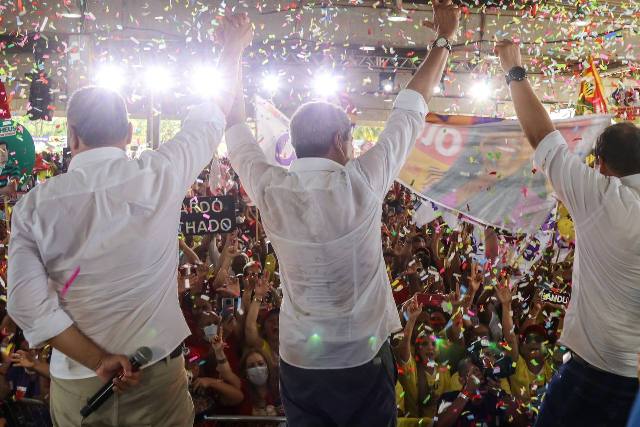 Jeronimo Rodrigues durante convenção