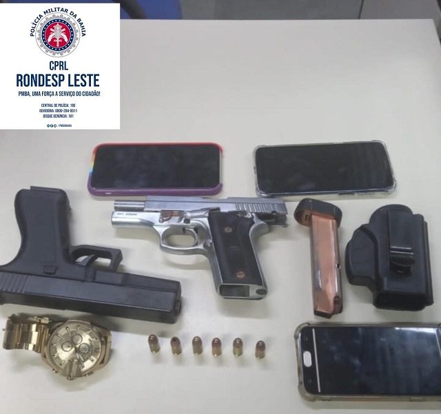 Polícia apreende armas e munições no bairro Capuchinhos