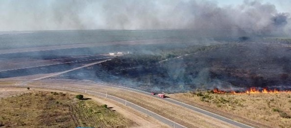 incêndio em vegetação em Luis Eduardo Magalhãe 6