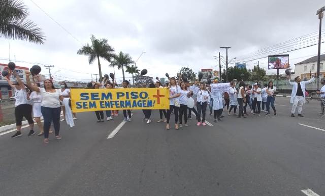 Manifestação de enfermeiros