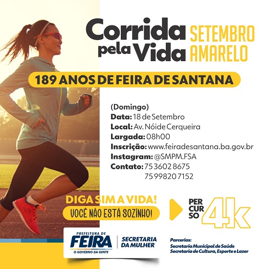 Corrida pela Vida acontece neste domingo (18)