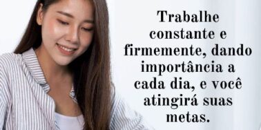 Cada dia é importante
