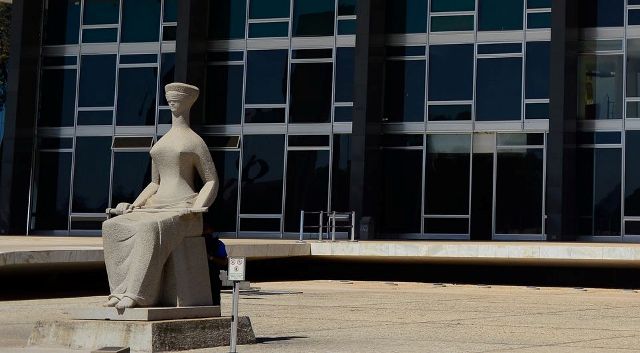 Fachada do edifício sede do Supremo Tribunal Federal - STF