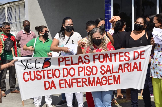 Manifestação da enfermagem pelo piso nacional