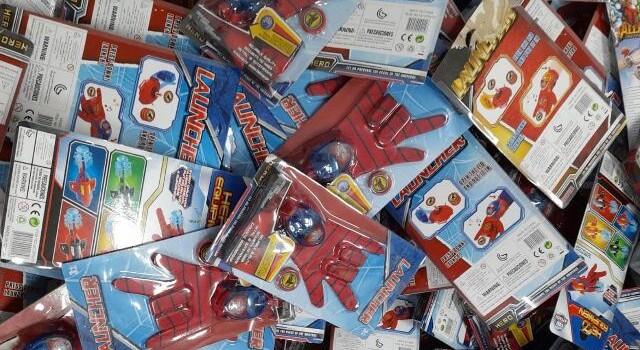 Brinquedos falsificados apreendidos