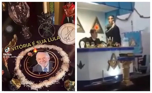 Lula é associado a satanismo e Bolsonaro à Maçonaria — Foto: Reprodução