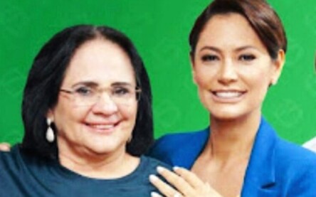 Michele Bolsonaro e Damares Alves
