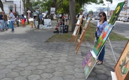Exposição e venda de obras de arte