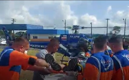 resgate na br 324 passageiros baleados em tentativa de assalto