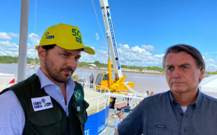 Ministro Fábio Faria e Jair Bolsonaro