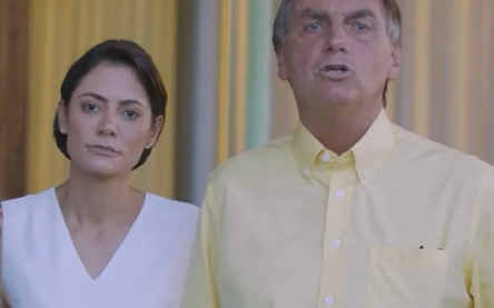 Michelle Bolsonaro e Jair Bolsonaro_ Foto Reprodução Redes Sociais