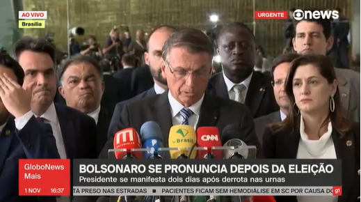 Discurso Presidente Jair Bolsonaro_ Reprodução Globonews