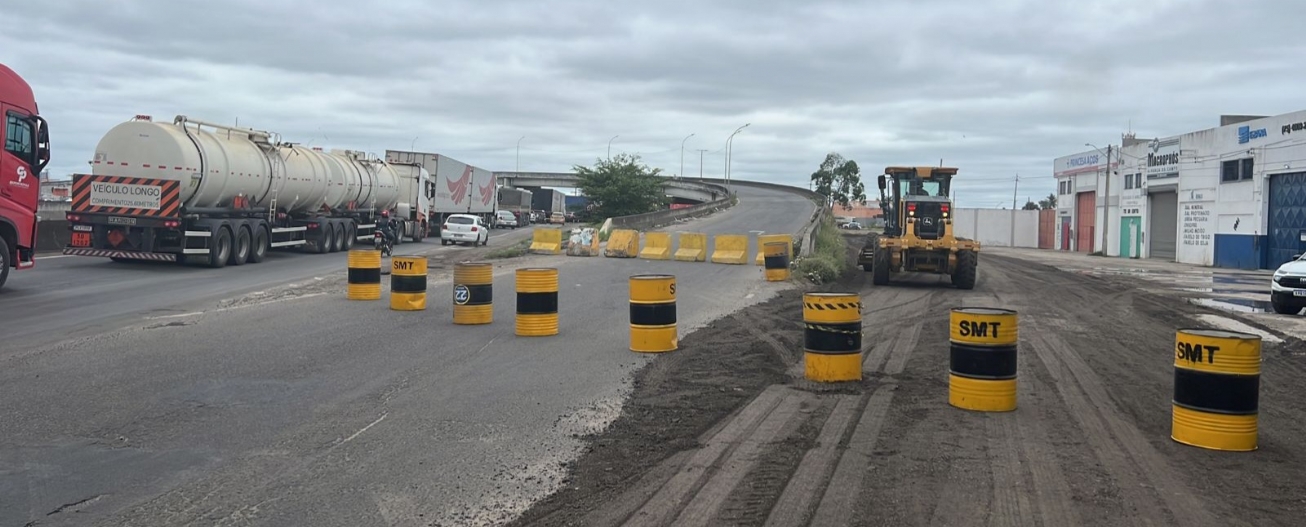 Alça viaduto cidade nova é interditado