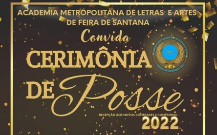 Academia de Letras e Artes de Feira empossa novos imortais neste sábado (12)