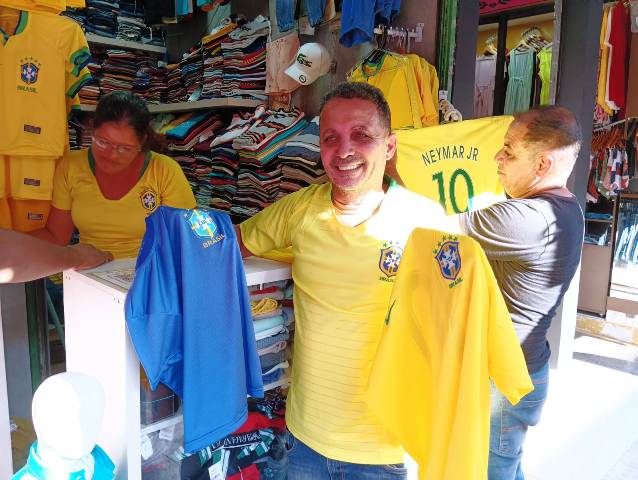 venda de camisas seleção brasileira