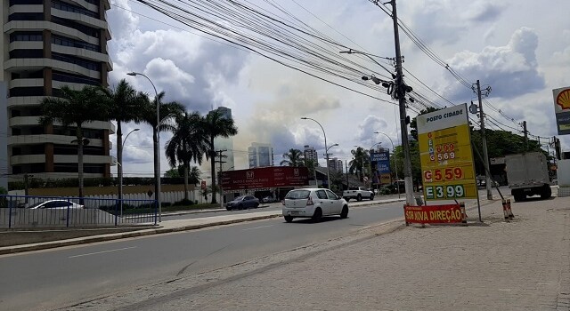Incêndio no bairro Santa Mônica