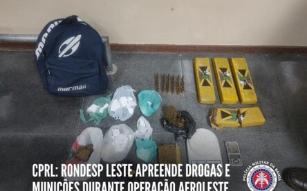 Rondesp apreende drogas e munições durante Operação Aeroleste Rondesp apreende drogas e munições durante Operação Aeroleste