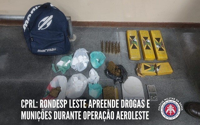 Rondesp apreende drogas e munições durante Operação Aeroleste