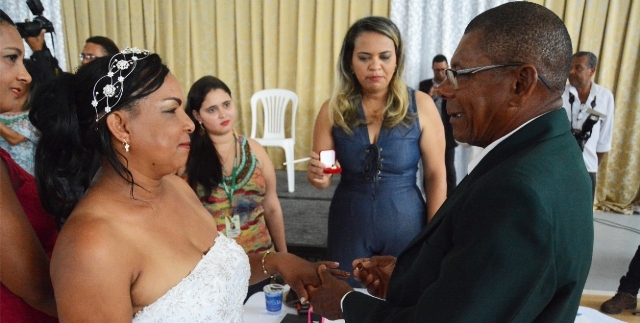 Casamento coletivo 2022 promovido pela prefeitura através da Sedeso.