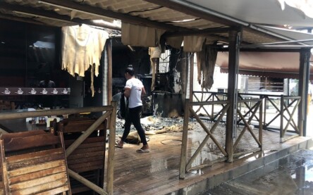 Incêndio em restaurante
