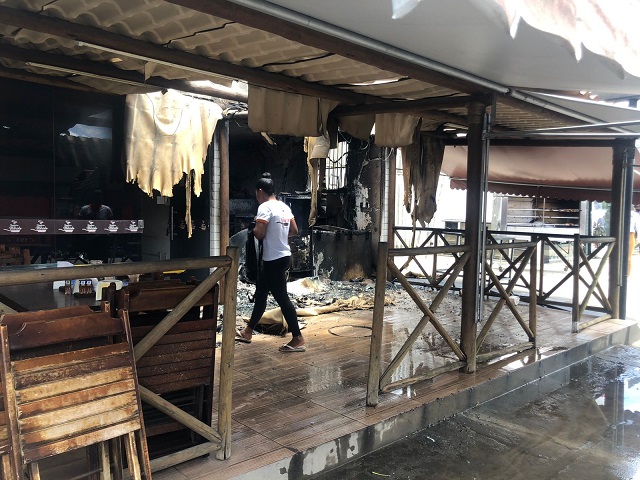 Incêndio em restaurante